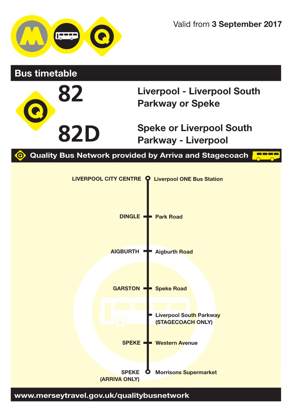 82 Liverpool - Liverpool South Parkway Or Speke