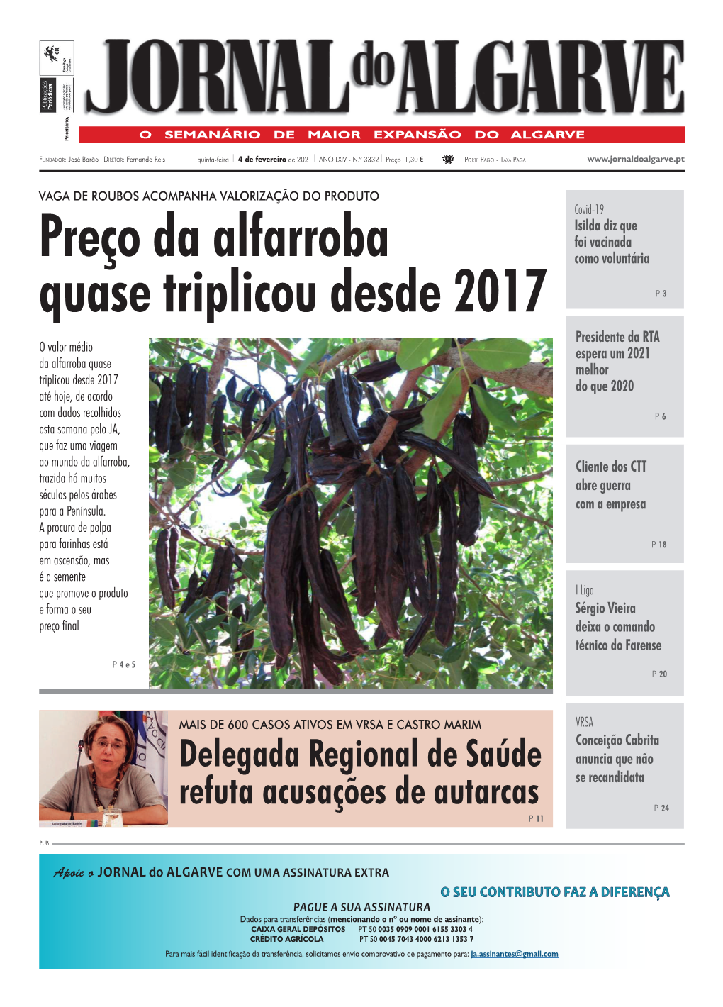 Preço Da Alfarroba Quase Triplicou Desde 2017