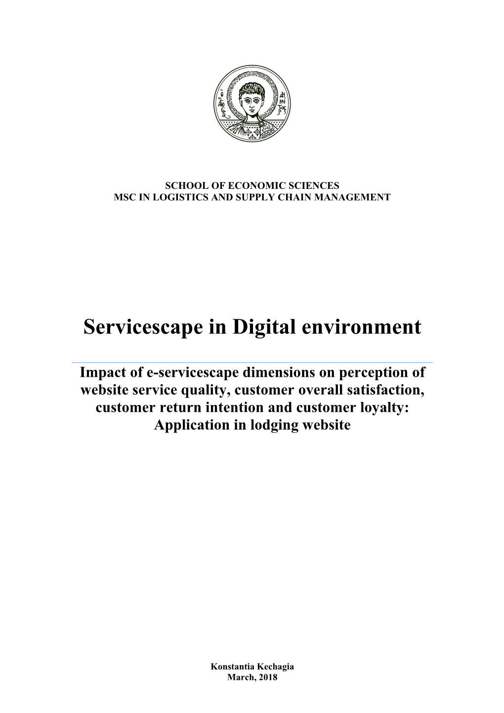 Servicescape in Digital Environment
