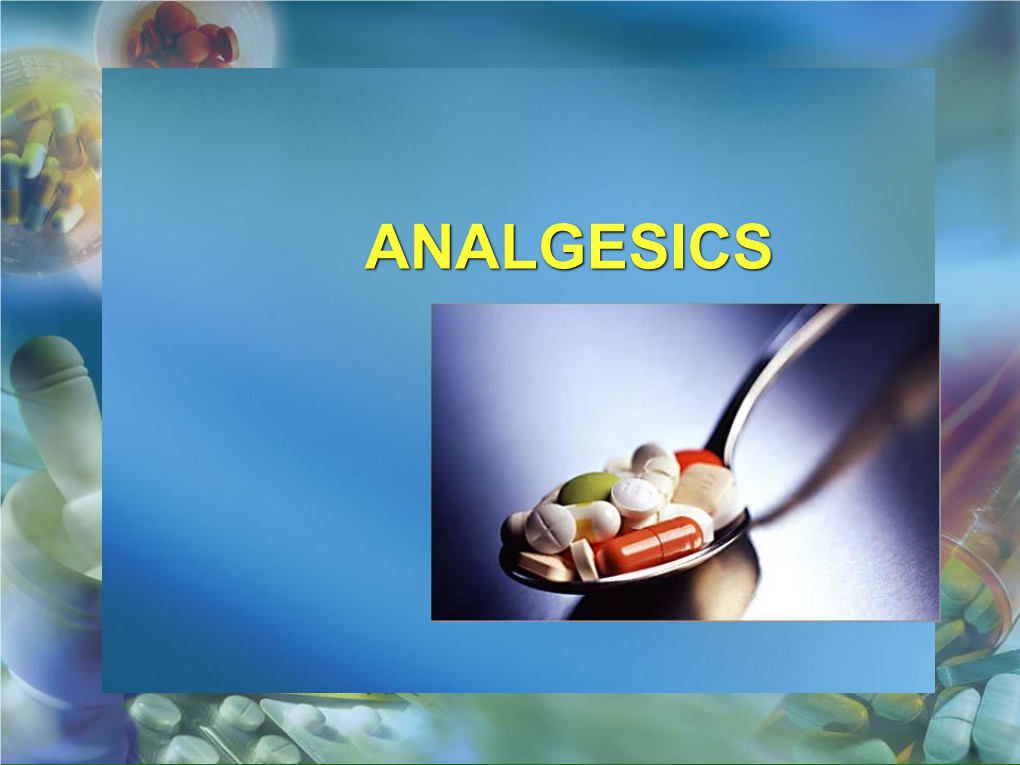 Tramadole Classification of Pain by Onset and Duration Acute Pain  Sudden in Onset  Usually Subsides Once Treated