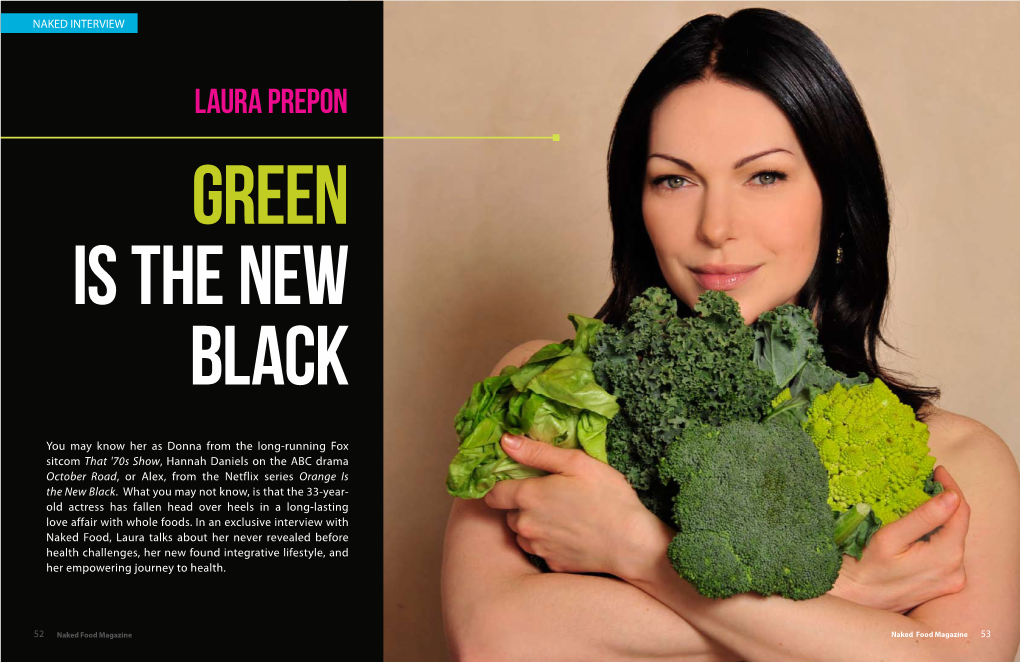 LAURA PREPON GREEN IS the NEW BLACK