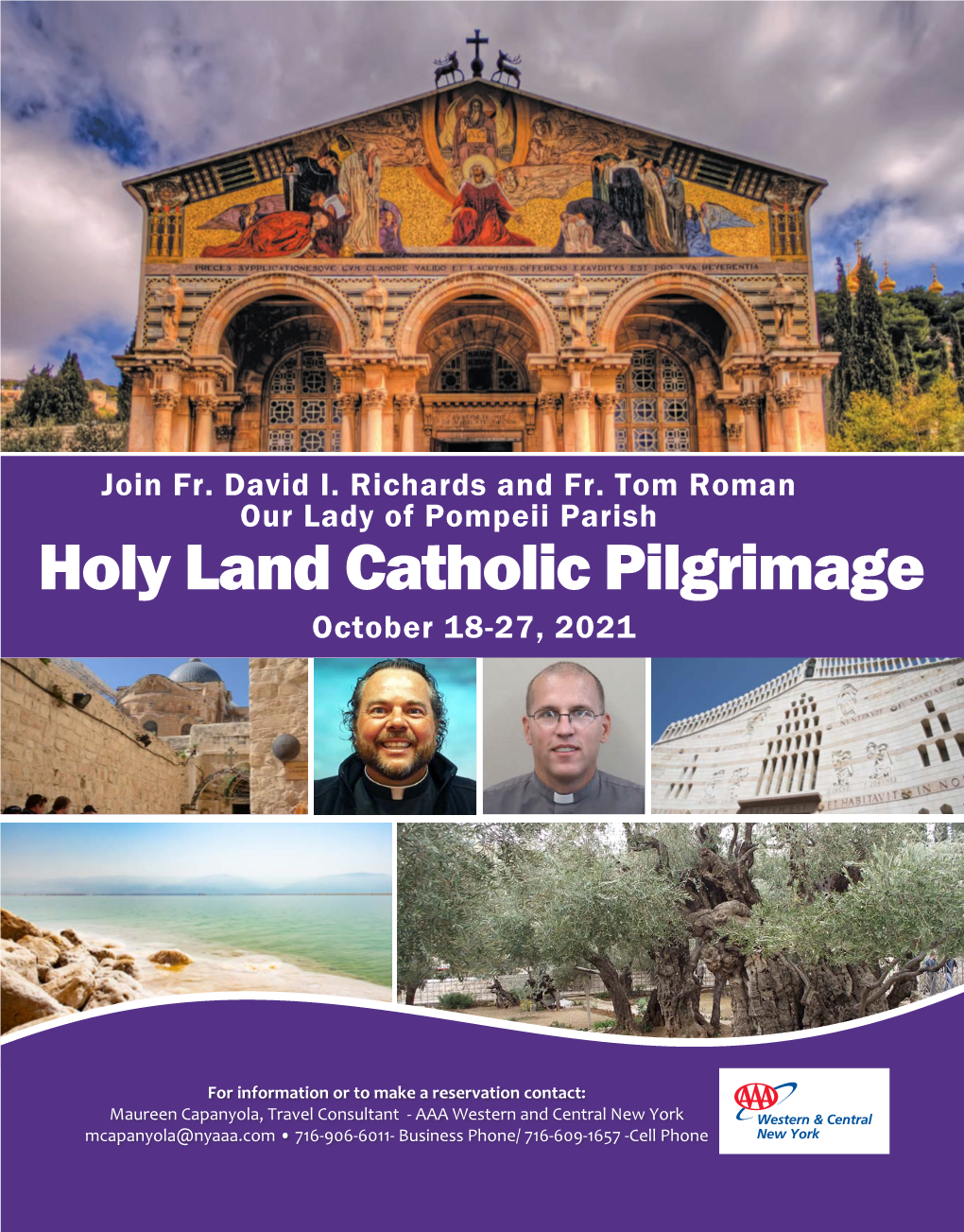 Holy Land Catholic Pilgrimage October 18-27, 2021