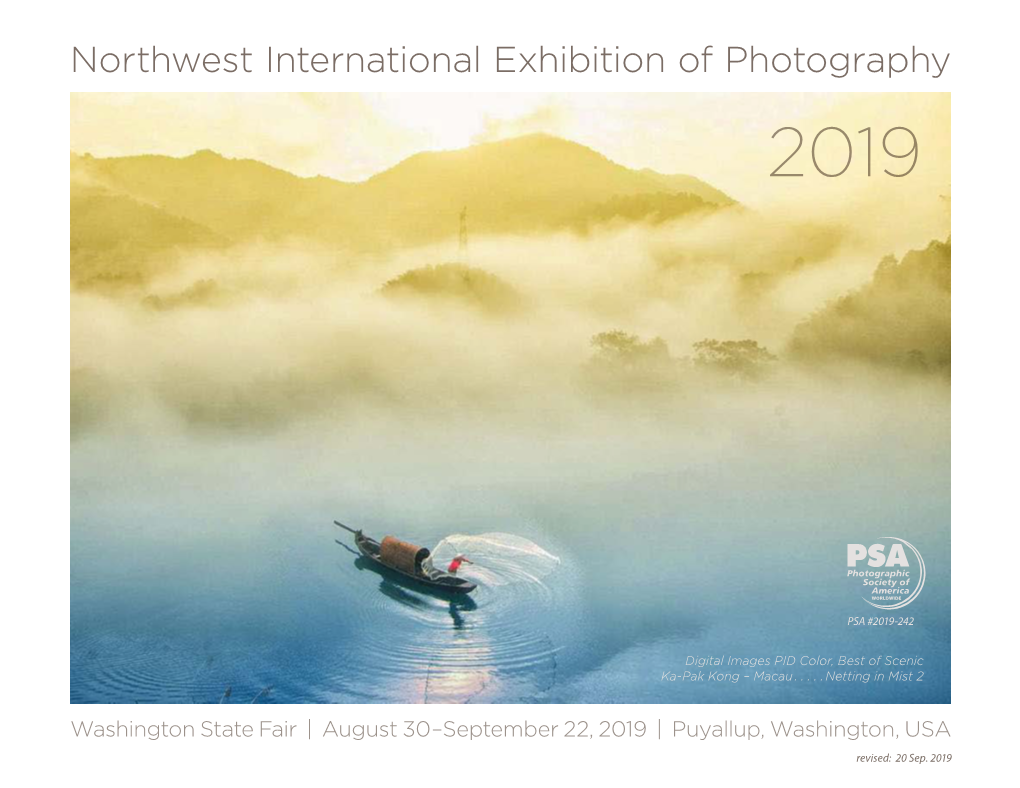 Northwest International Exhibition of Photography 2019