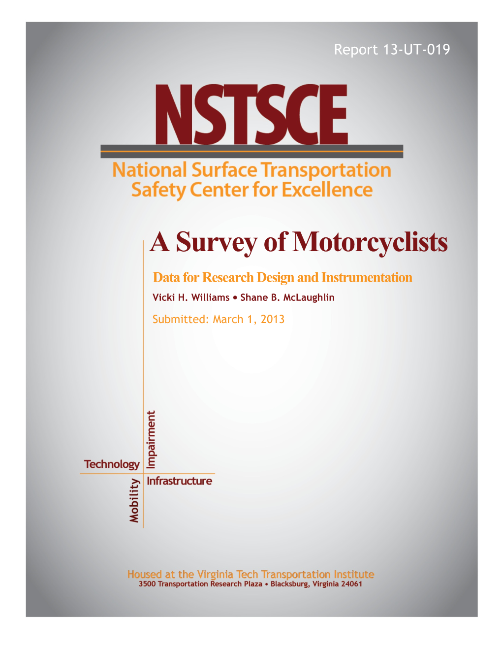 A Survey of Motorcyclists Data for Research Design and Instrumentation Vicki H