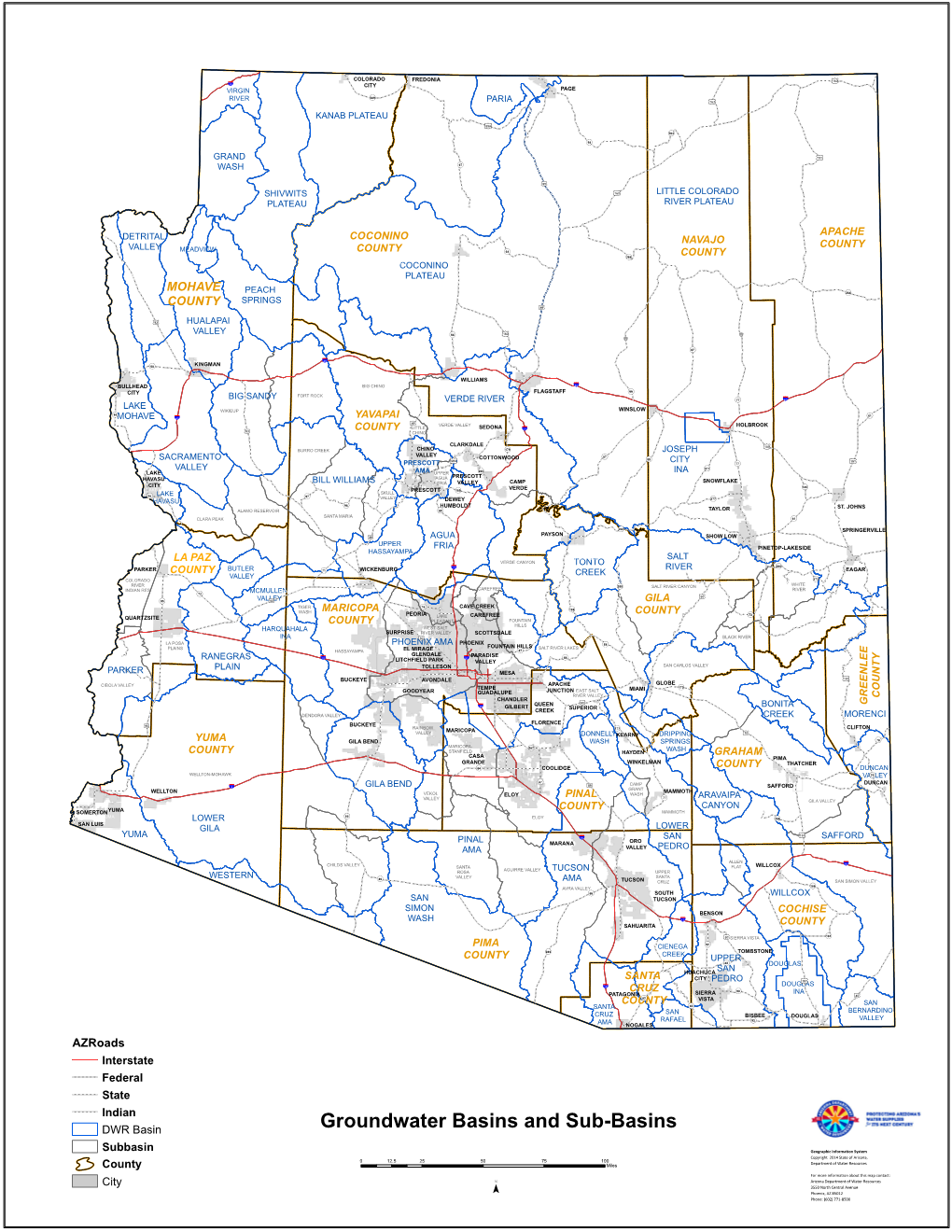 Groundwater Basins and Sub-Basins