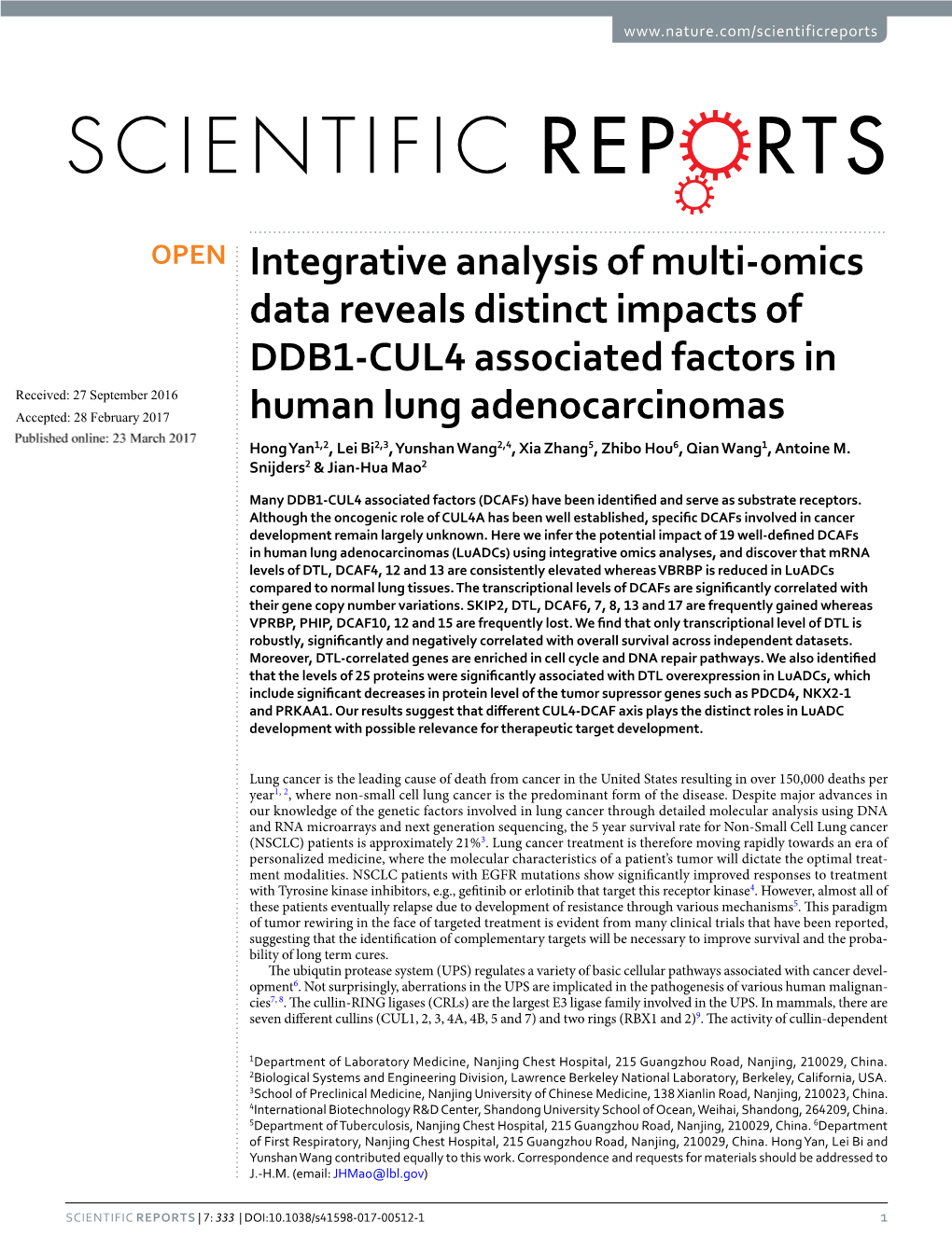 Integrative Analysis of Multi-Omics Data Reveals Distinct Impacts Of