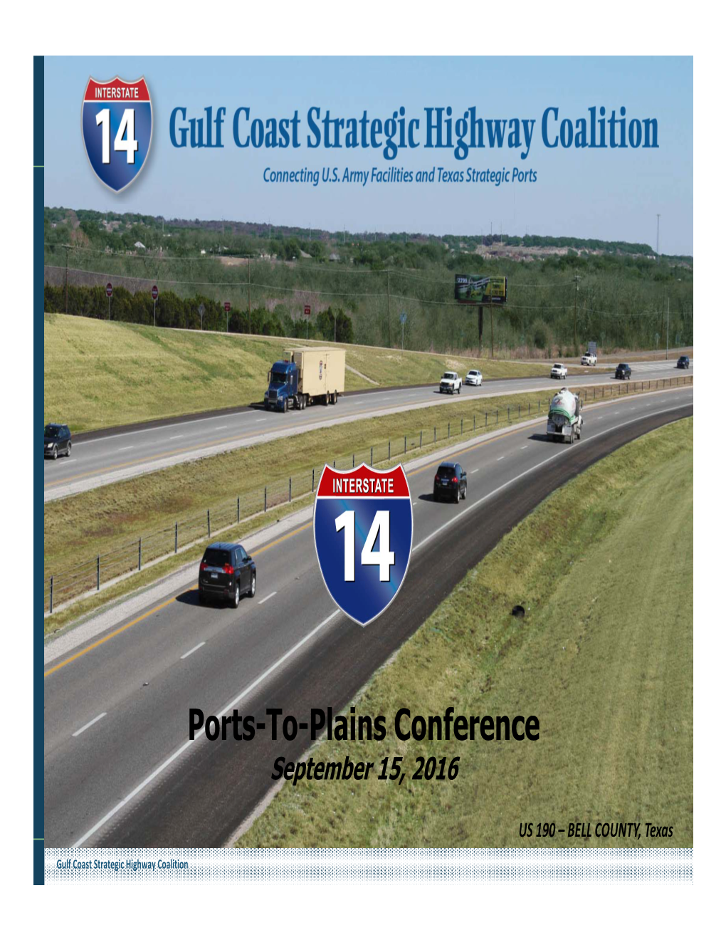 Ports-To-Plains Conference September 15, 2016
