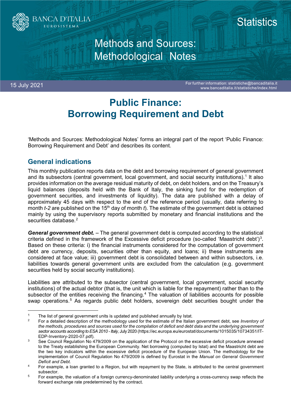 Borrowing Requirement and Debt