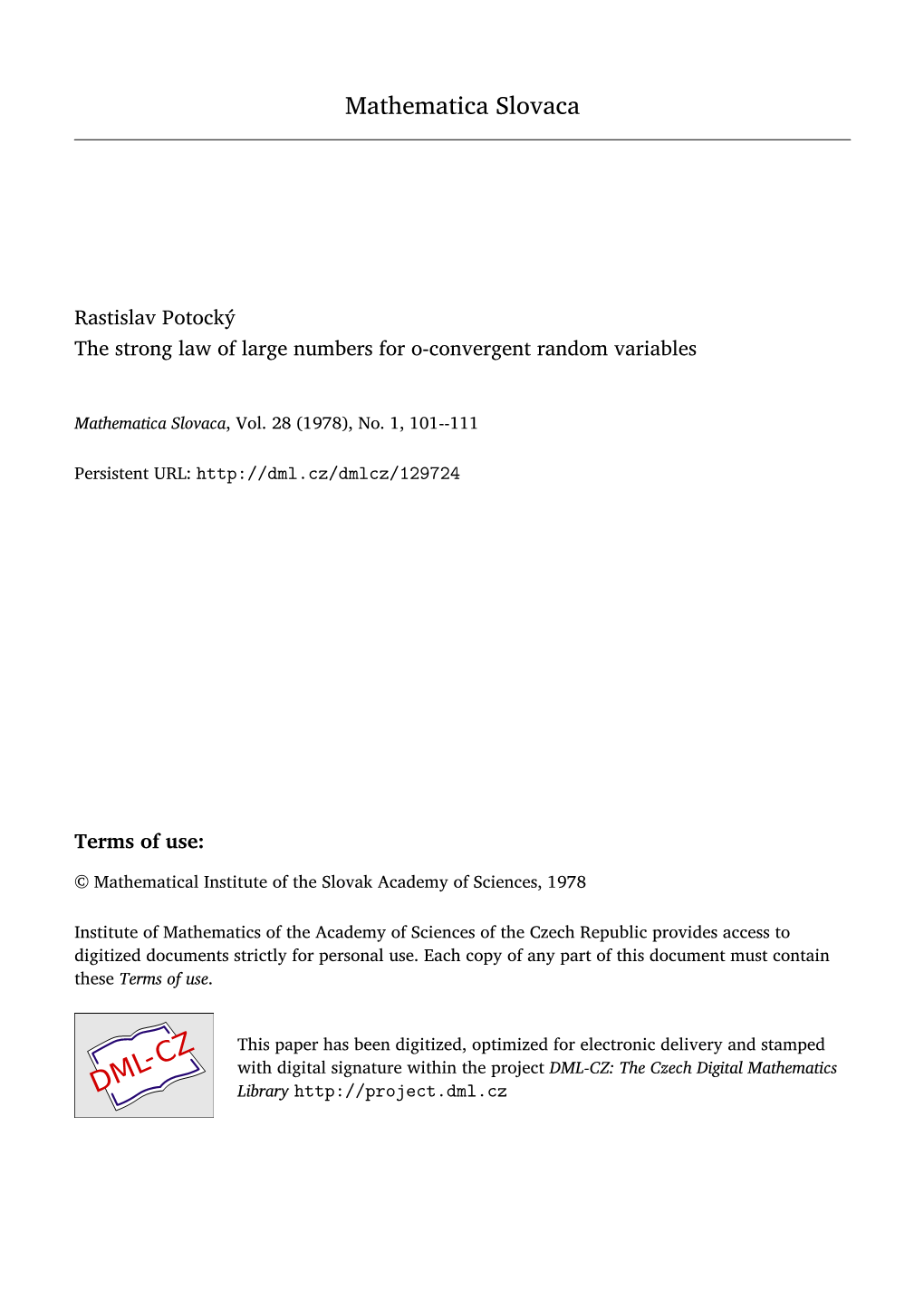 The Strong Law of Large Numbers for O-Convergent Random Variables