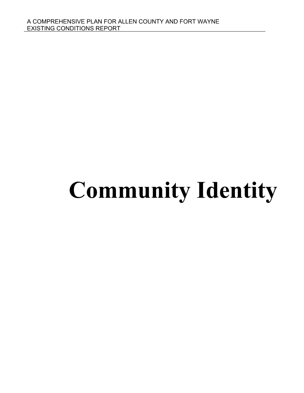 Community Identity