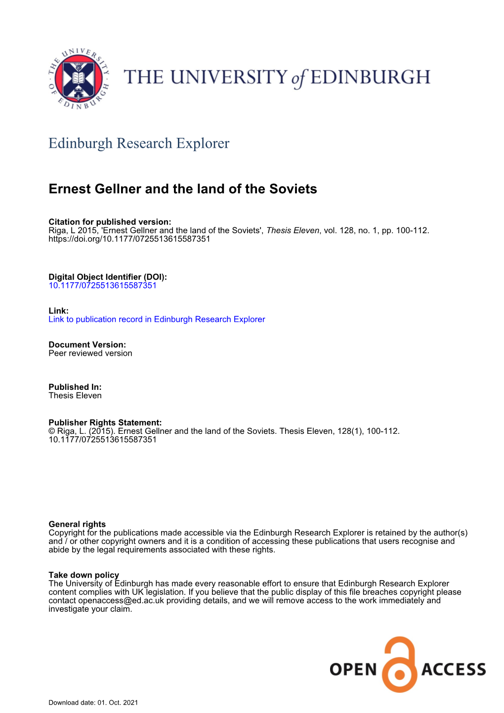 Edinburgh Research Explorer