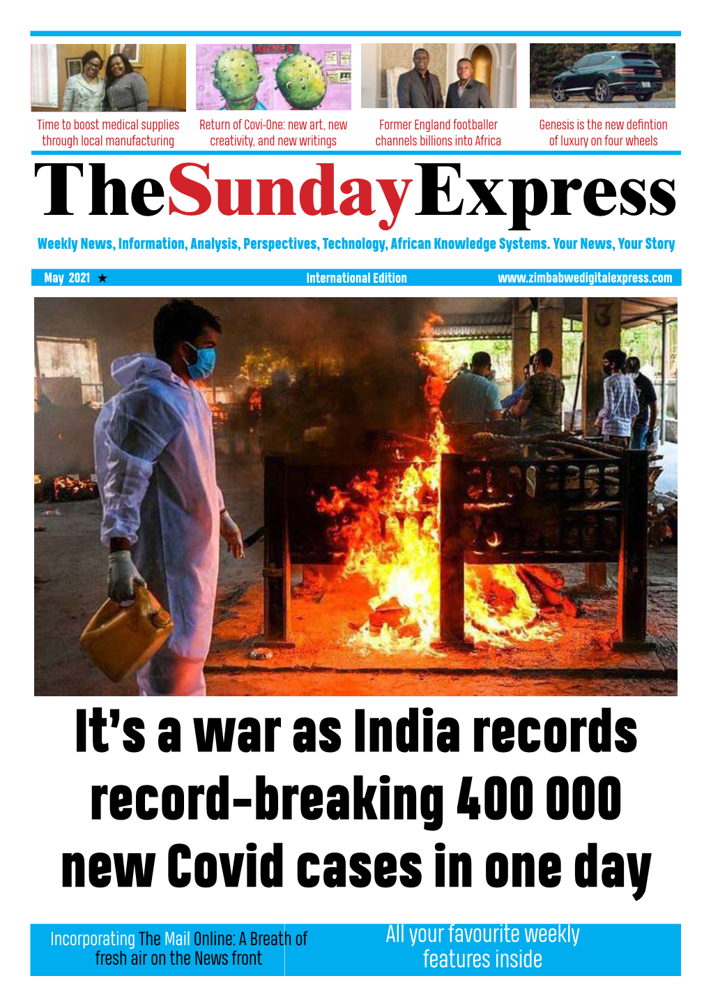 It's a War As India Records Record-Breaking 400 000 New