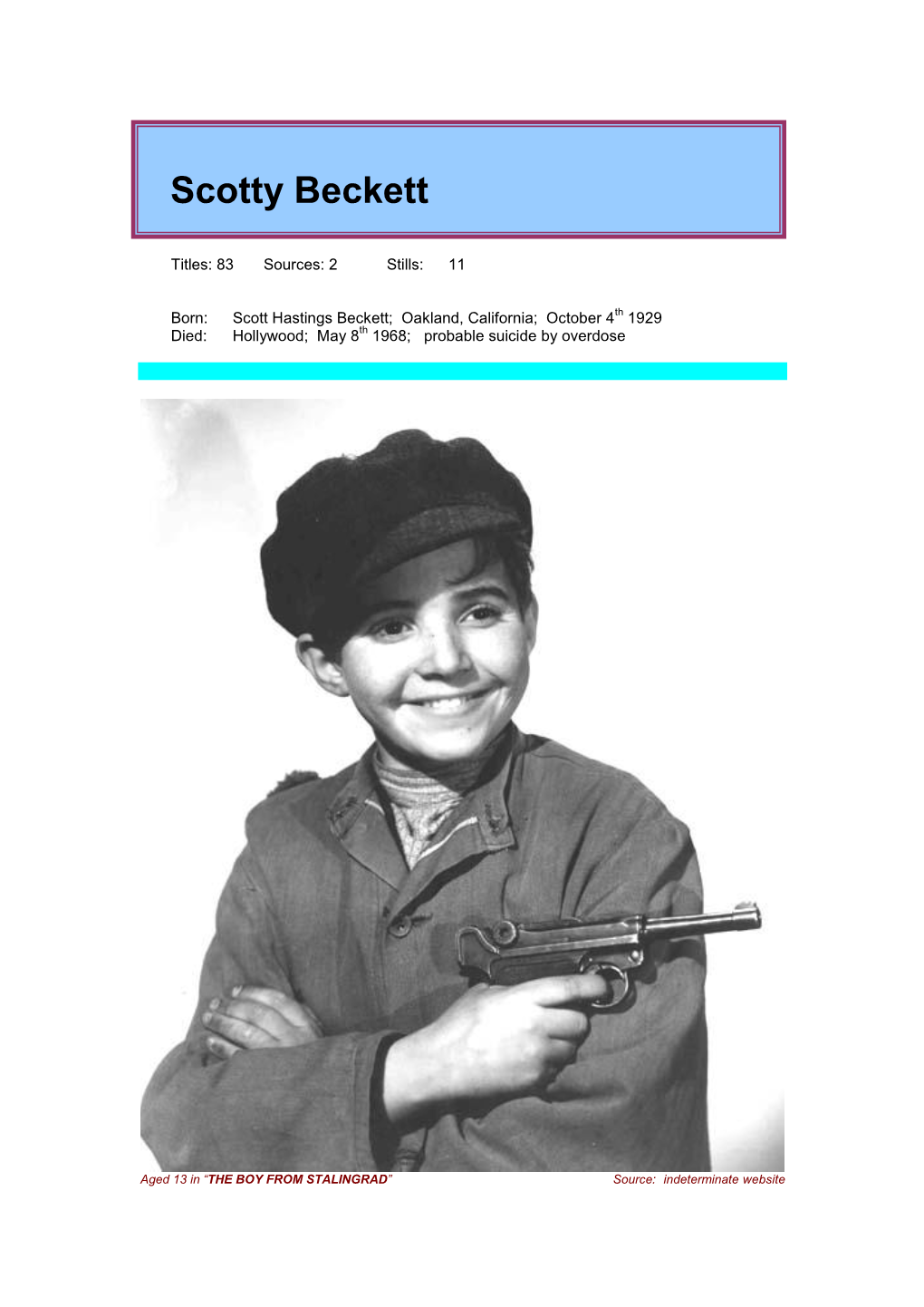 Scotty Beckett