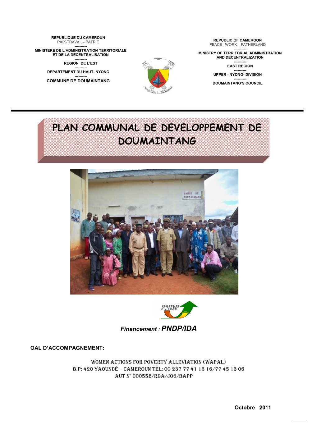 Plan Communal De Developpement De