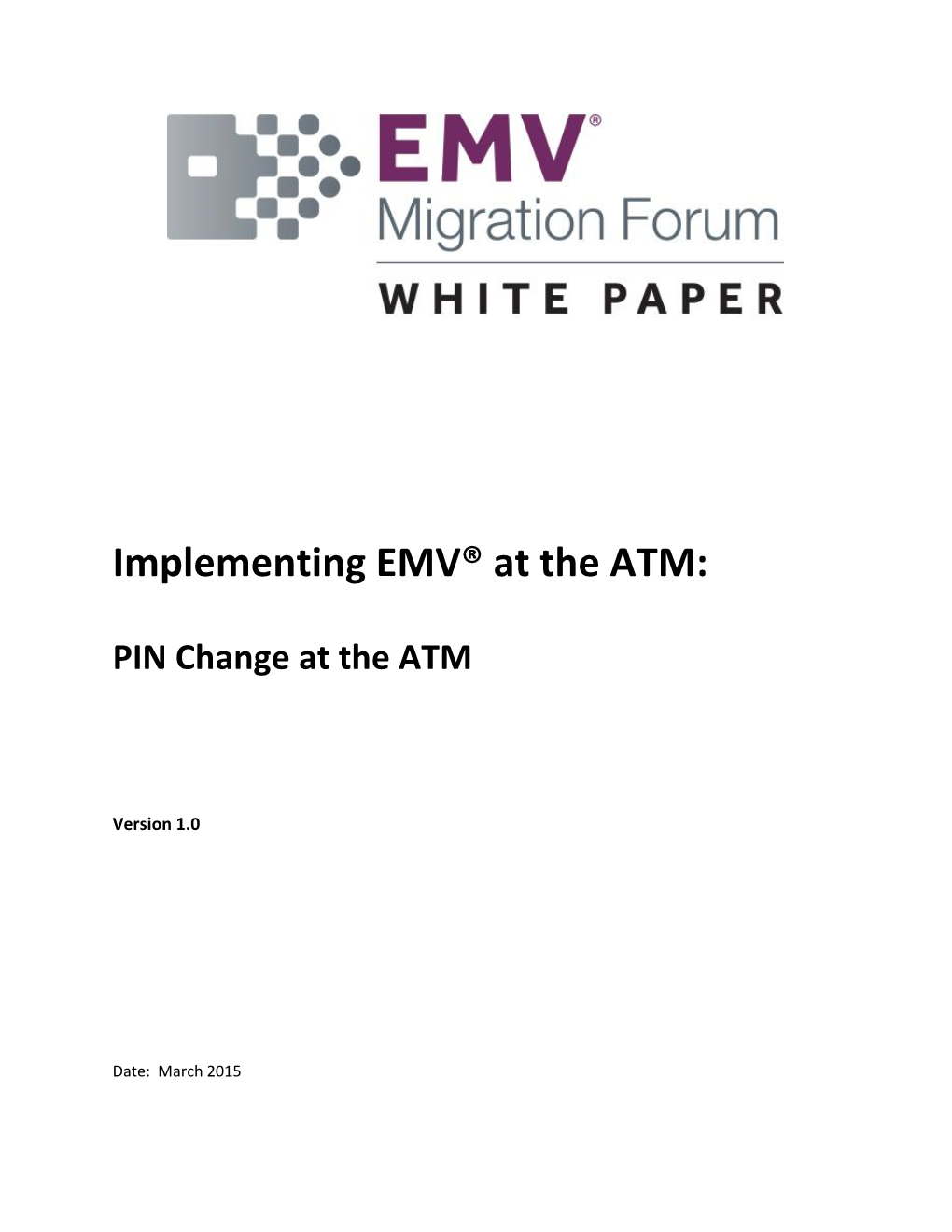 Implementing EMV® at the ATM: PIN Change at The