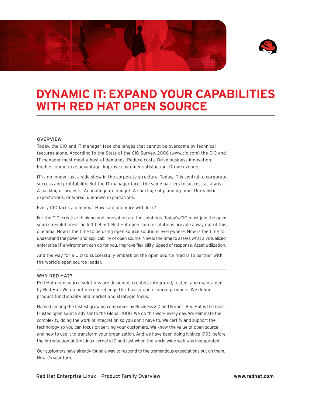 Dynamic IT: Expand Your Capabilities with Red Hat Open Source