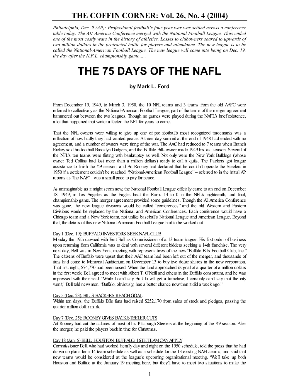 The 75 Days of the Nafl