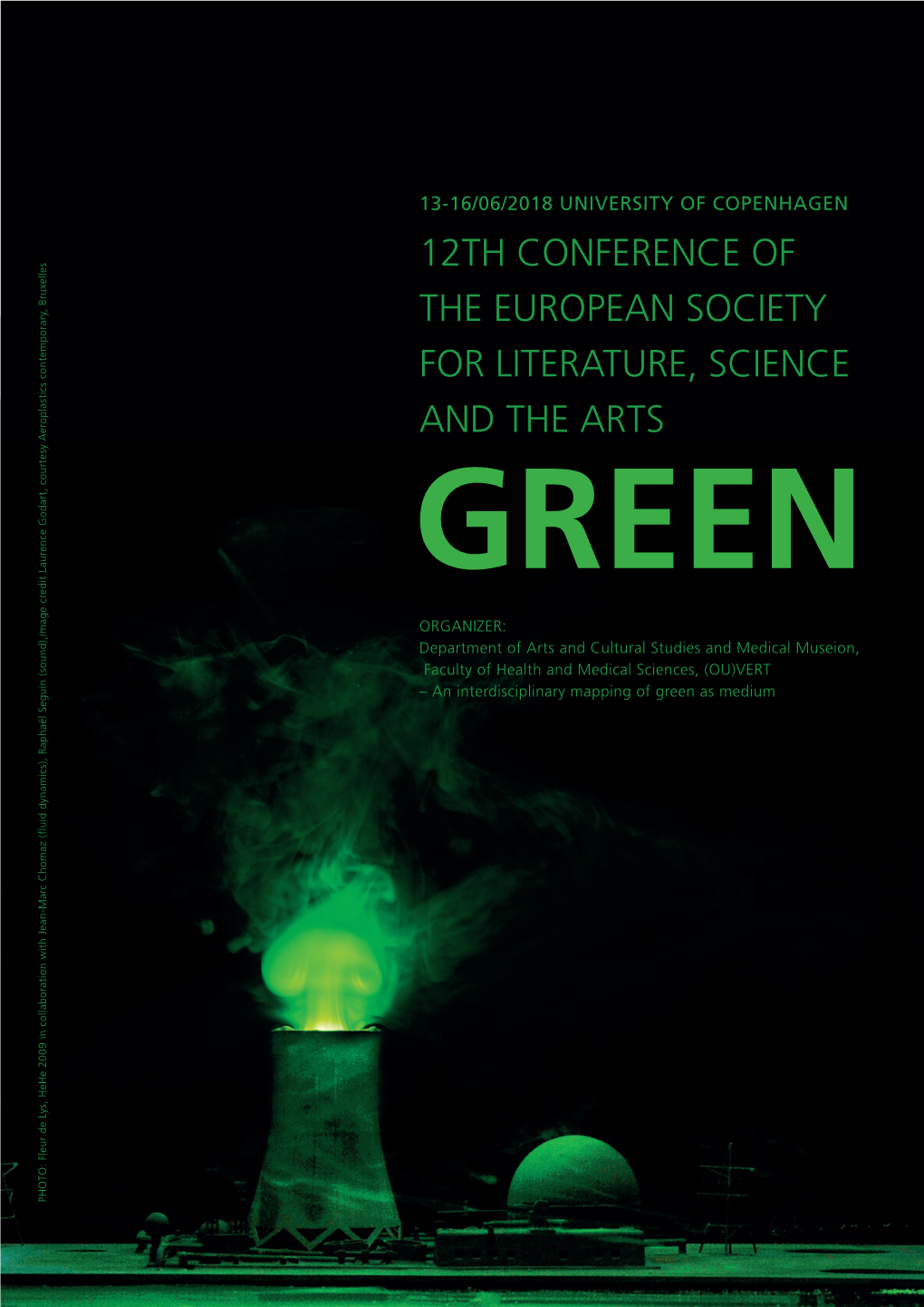 12Th Conference of the European Society for Literature, Science and the Arts Green