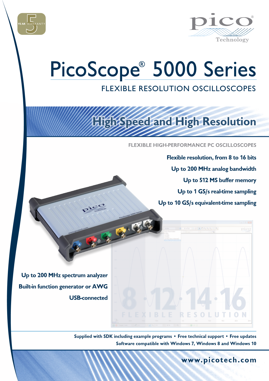 Picoscope 5000 Series Data Sheet