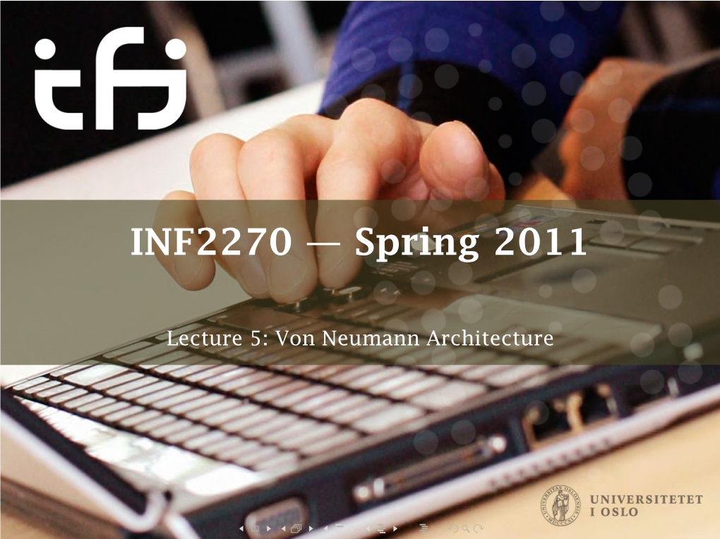 INF2270 — Spring 2011