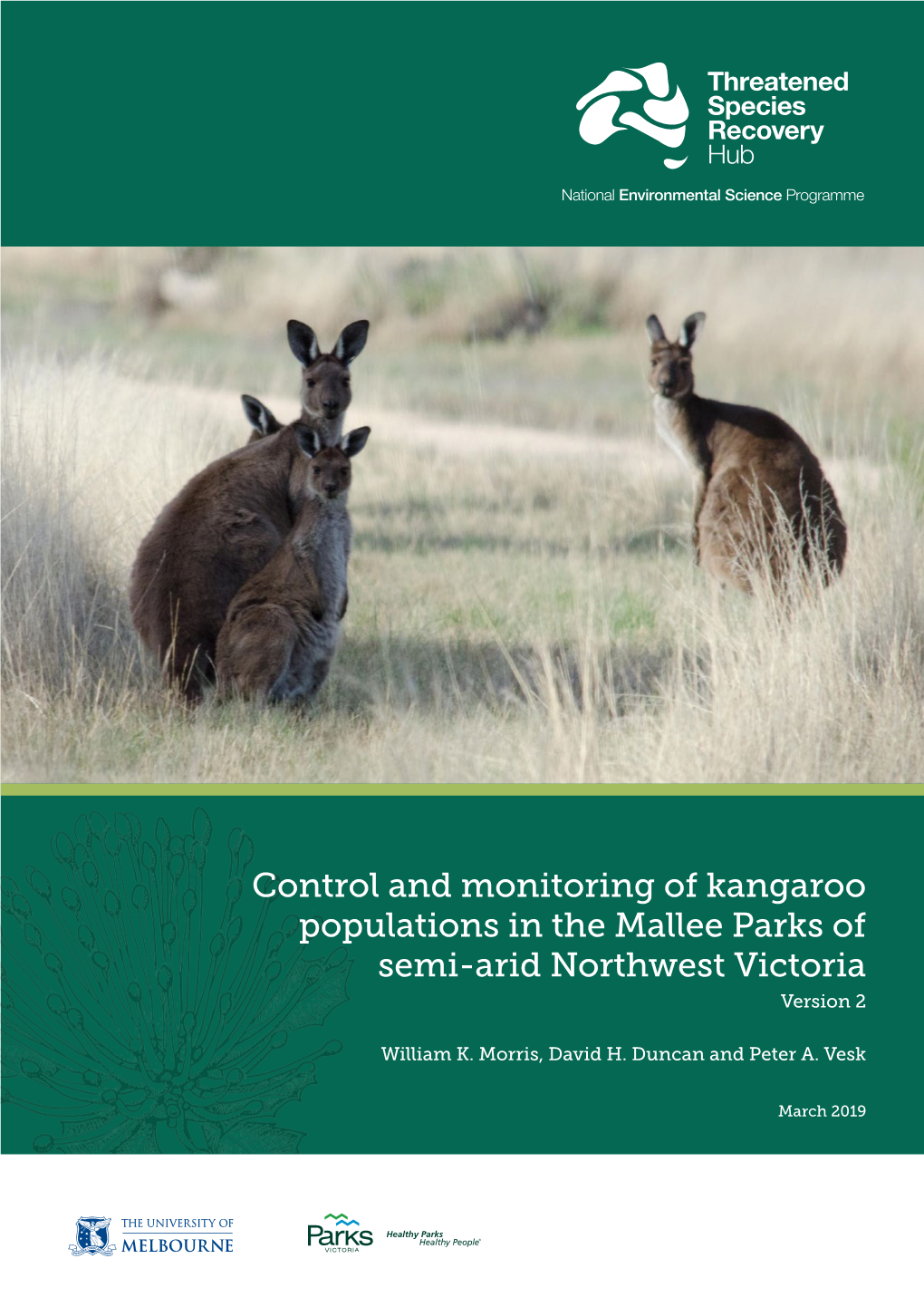 Control and Monitoring of Kangaroo Populations in the Mallee Parks of Semi-Arid Northwest Victoria Version 2