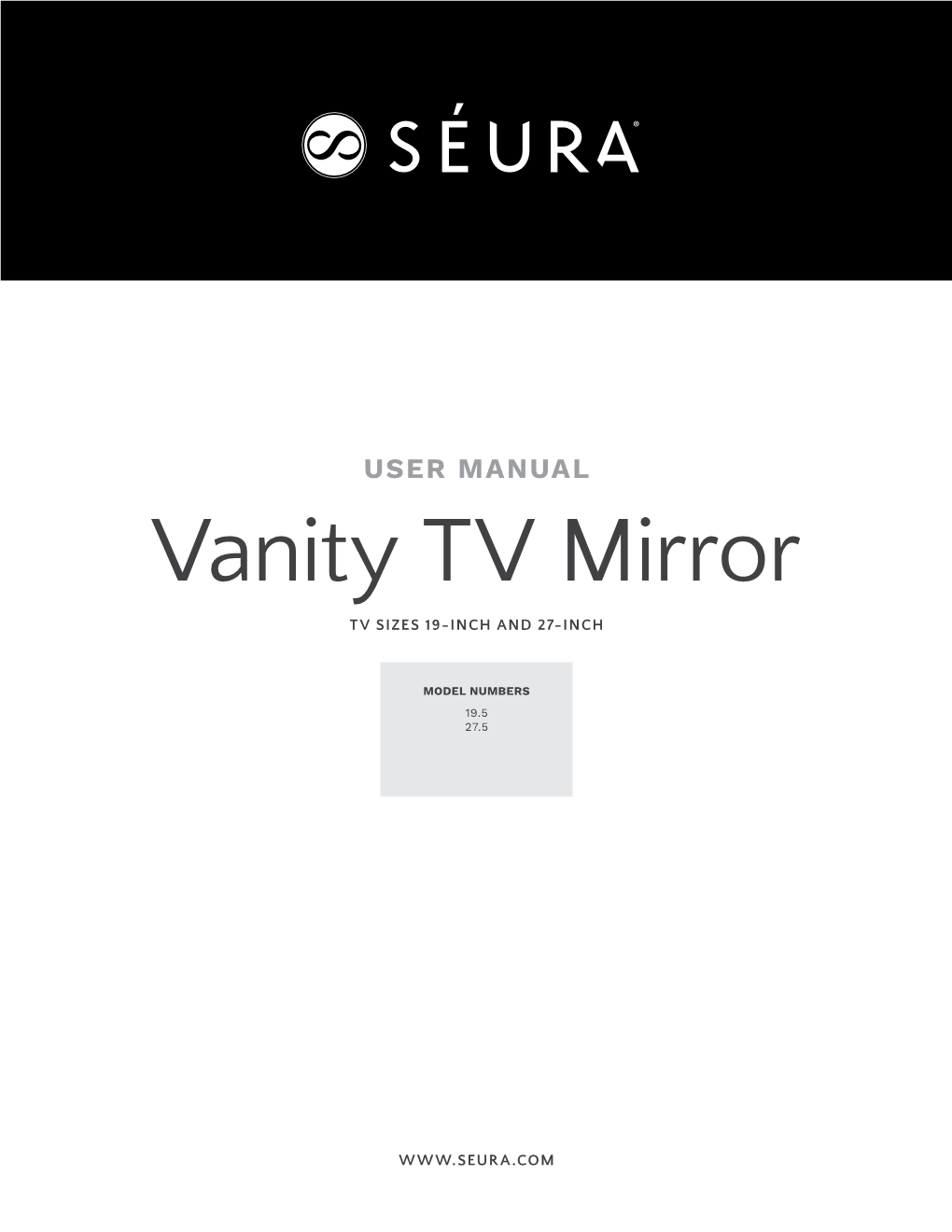 Vanity TV Mirror TV SIZES 19-INCH and 27-INCH