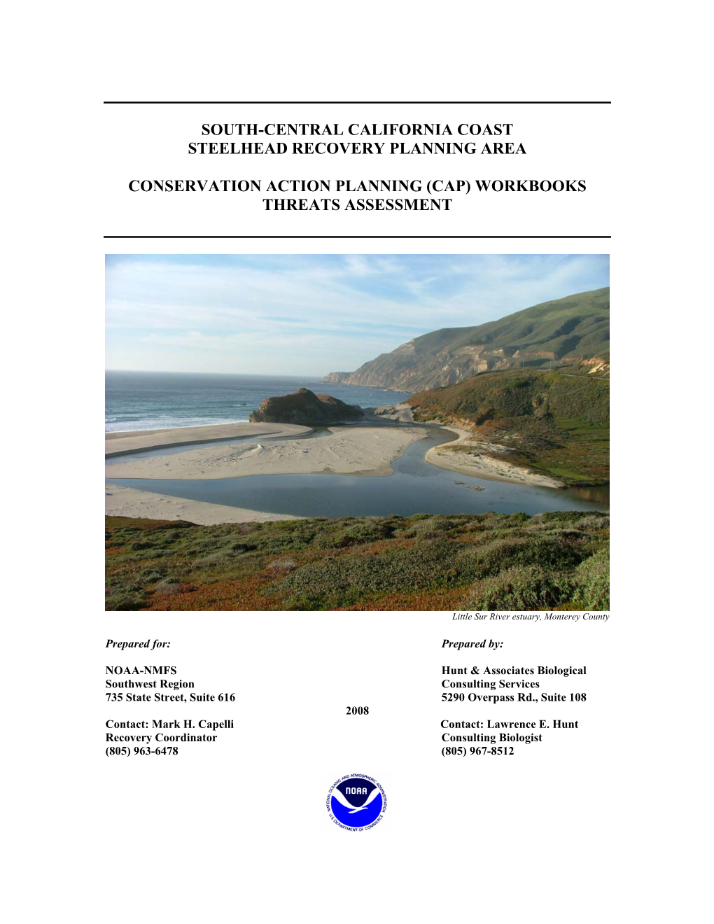 South-Central California Coast Steelhead Recovery Planning Area