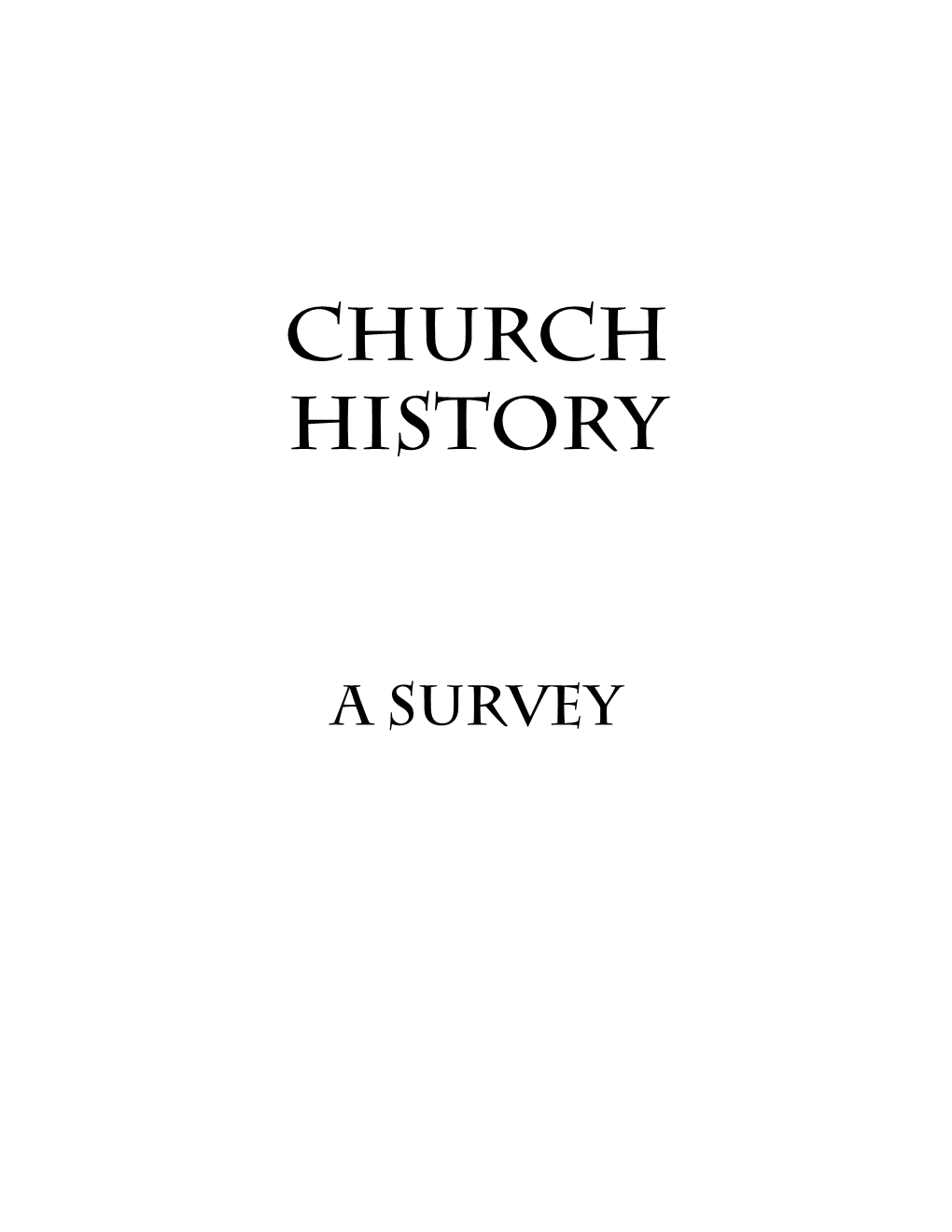 Church History