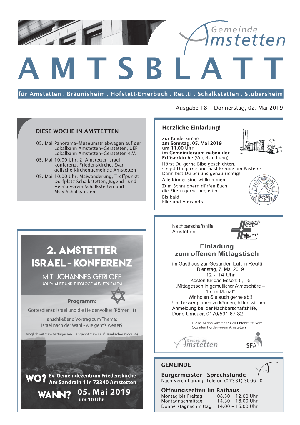 AMTSBLATT Fürfür Amstettenamstetten