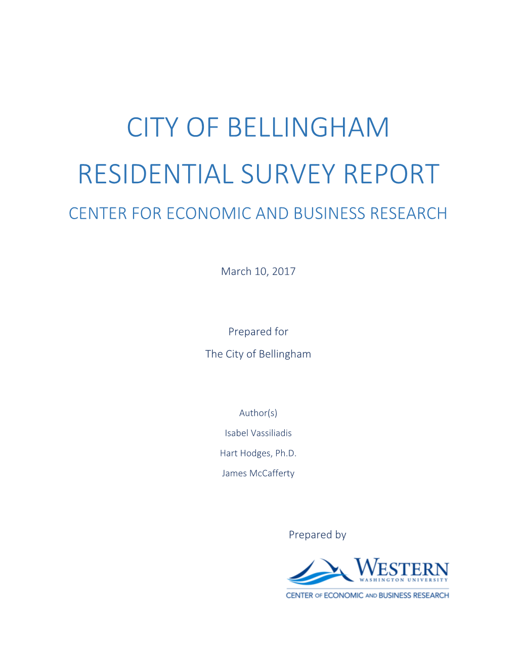2016 Residential Survey Final Report