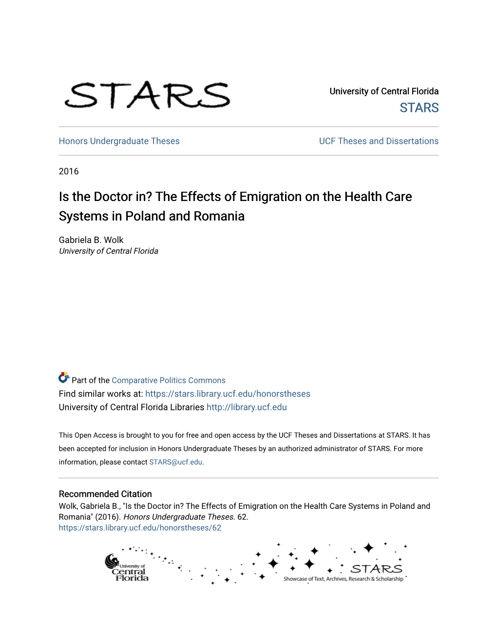 The Effects of Emigration on the Health Care Systems in Poland and Romania