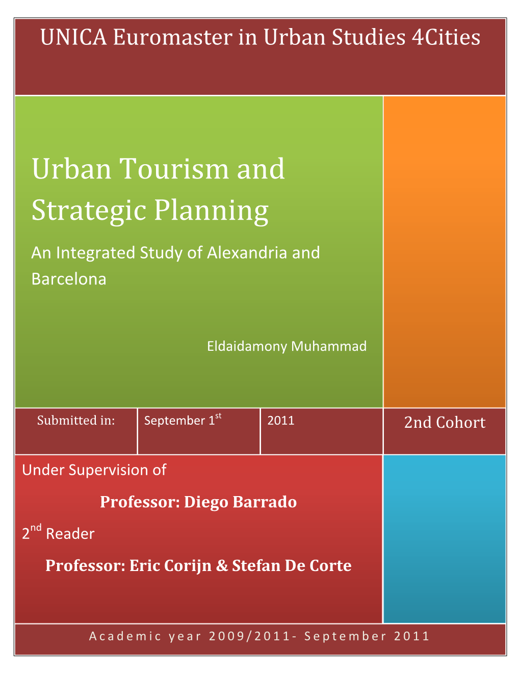 Urban Tourism and Strategic Planning an Integrated Study of Alexandria and Barcelona