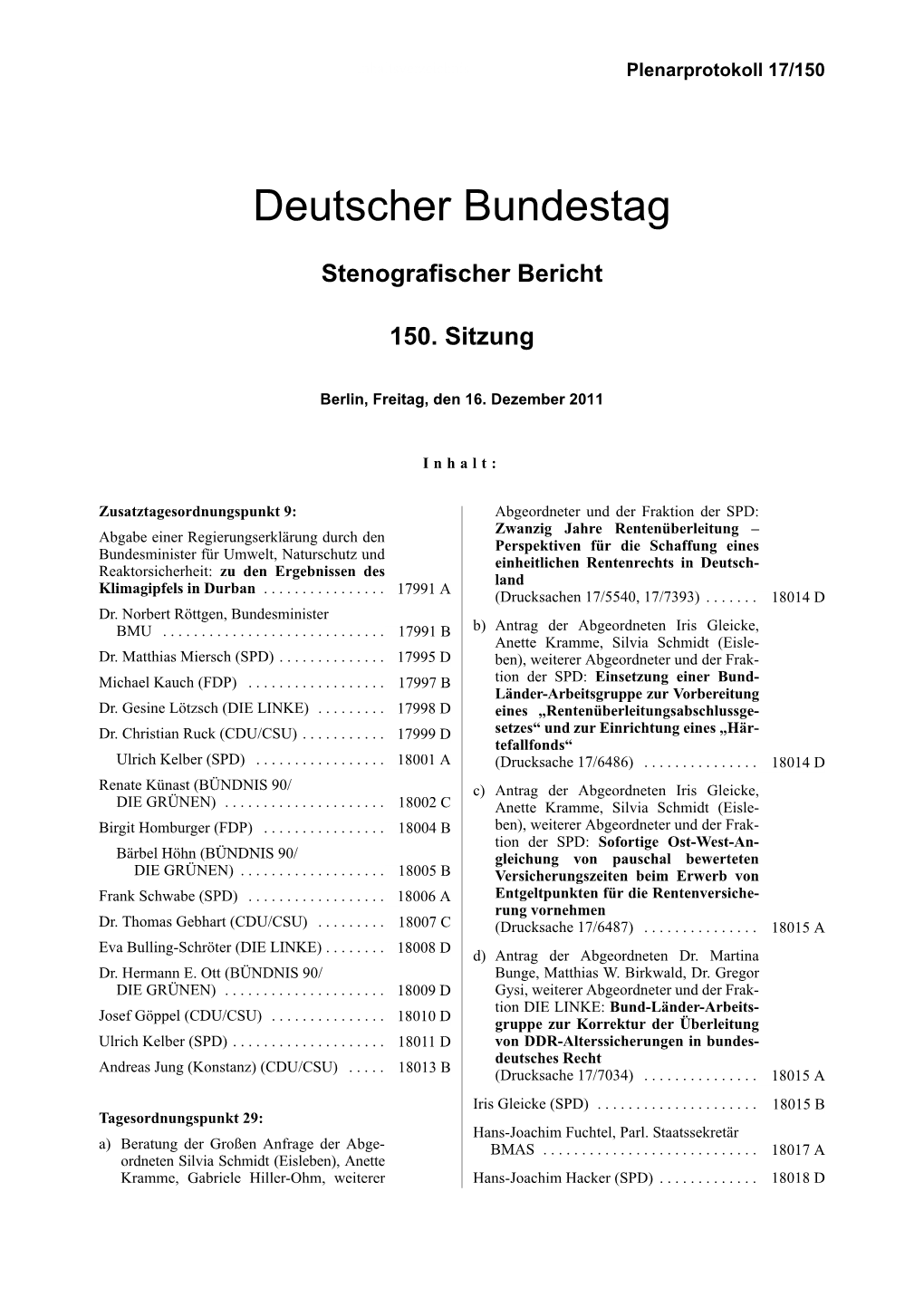 Regierungserklärung