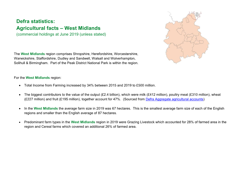 Agricultural Facts: England Regional Profiles