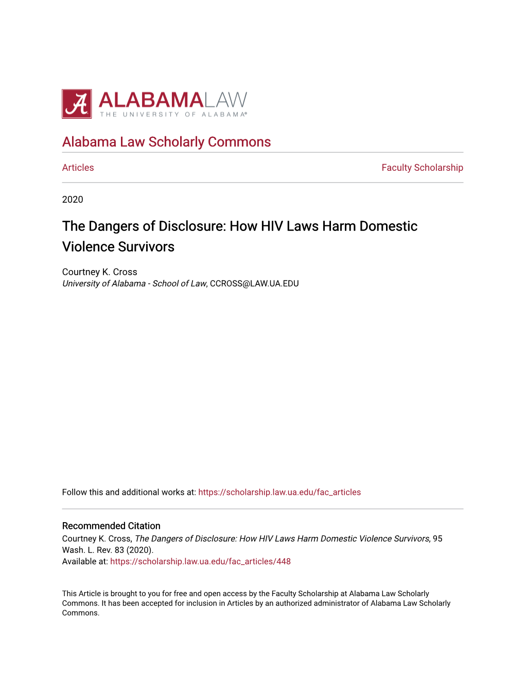 How HIV Laws Harm Domestic Violence Survivors