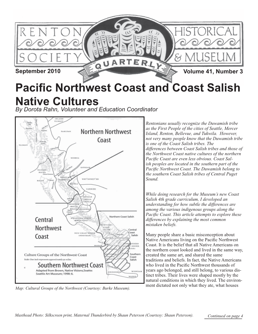 Pacific Northwest Coast and Coast Salish Native Cultures