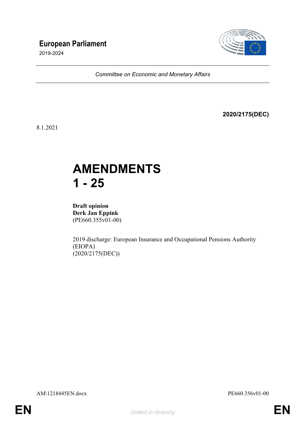 En En Amendments 1