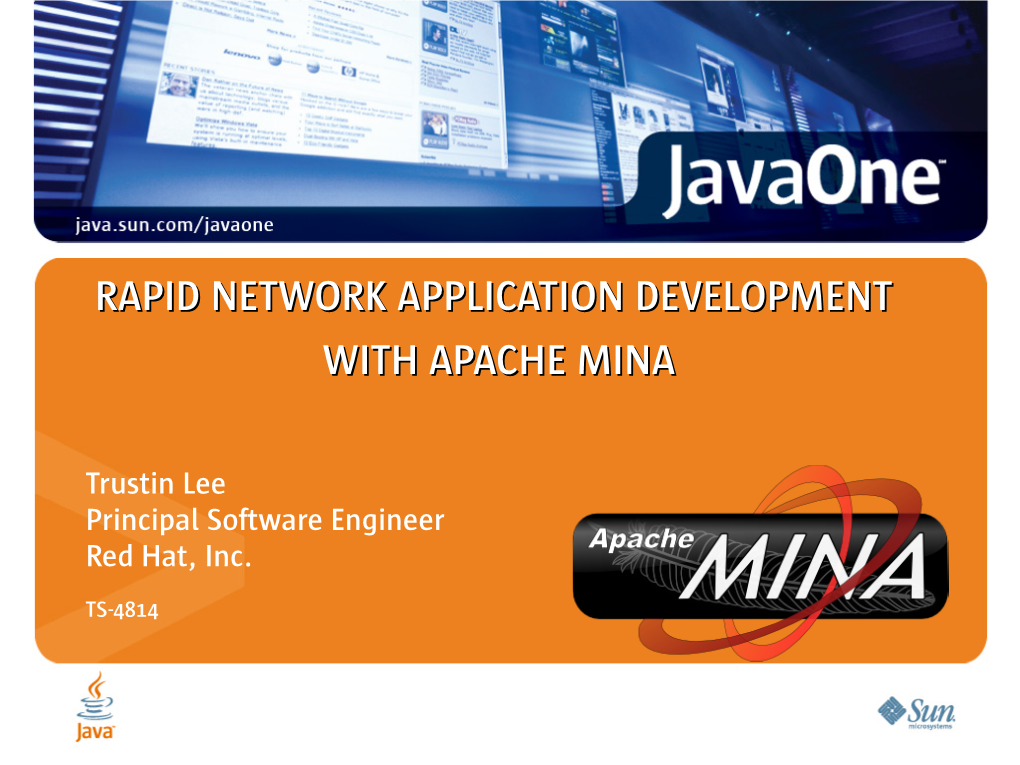 Rapid Network Application Development