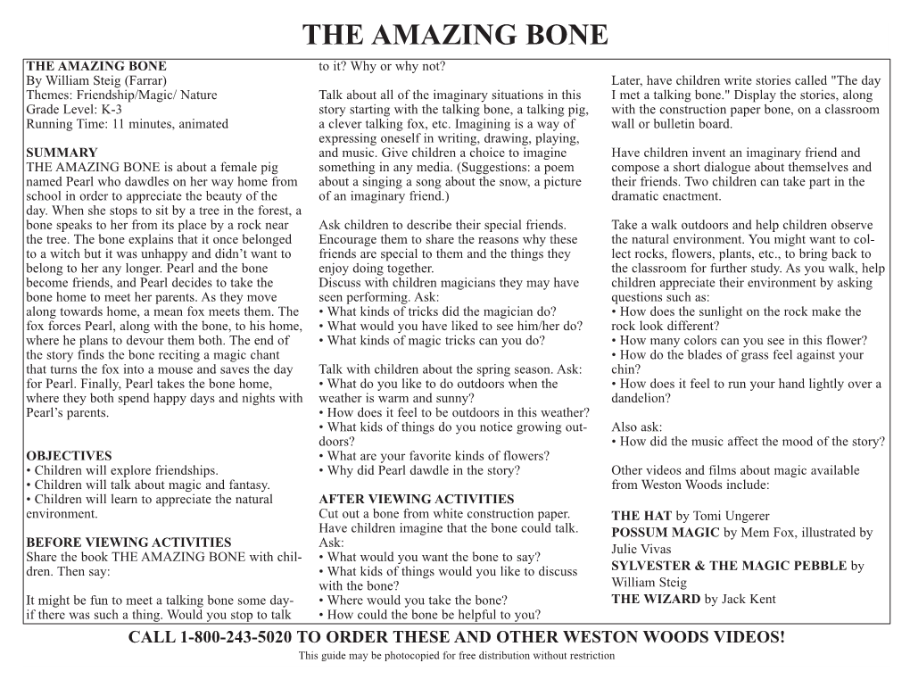 The Amazing Bone