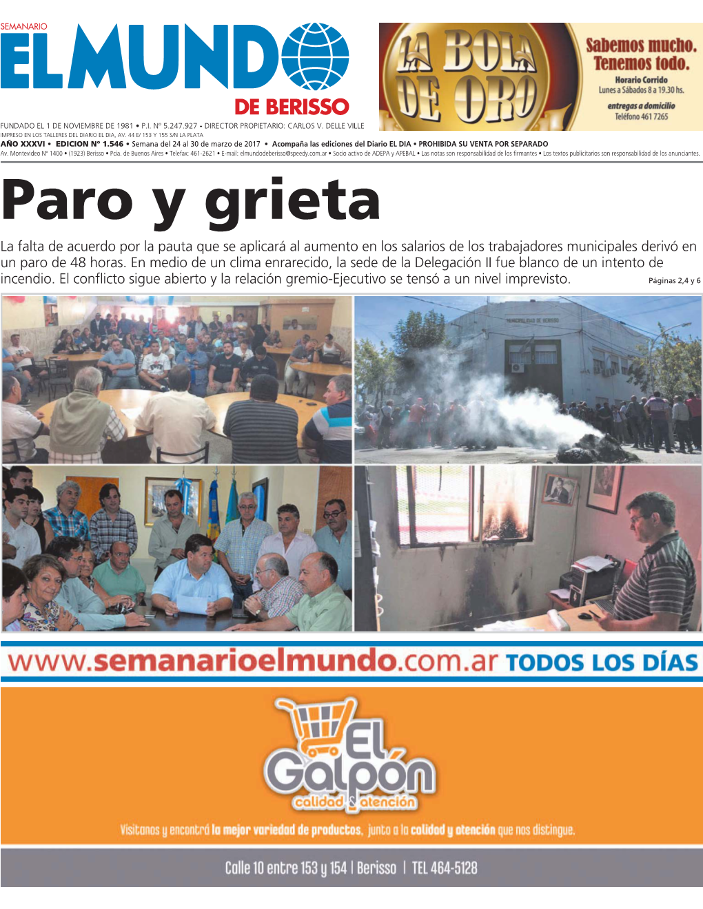 Paro Y Grieta La Falta De Acuerdo Por La Pauta Que Se Aplicará Al Aumento En Los Salarios De Los Trabajadores Municipales Derivó En Un Paro De 48 Horas