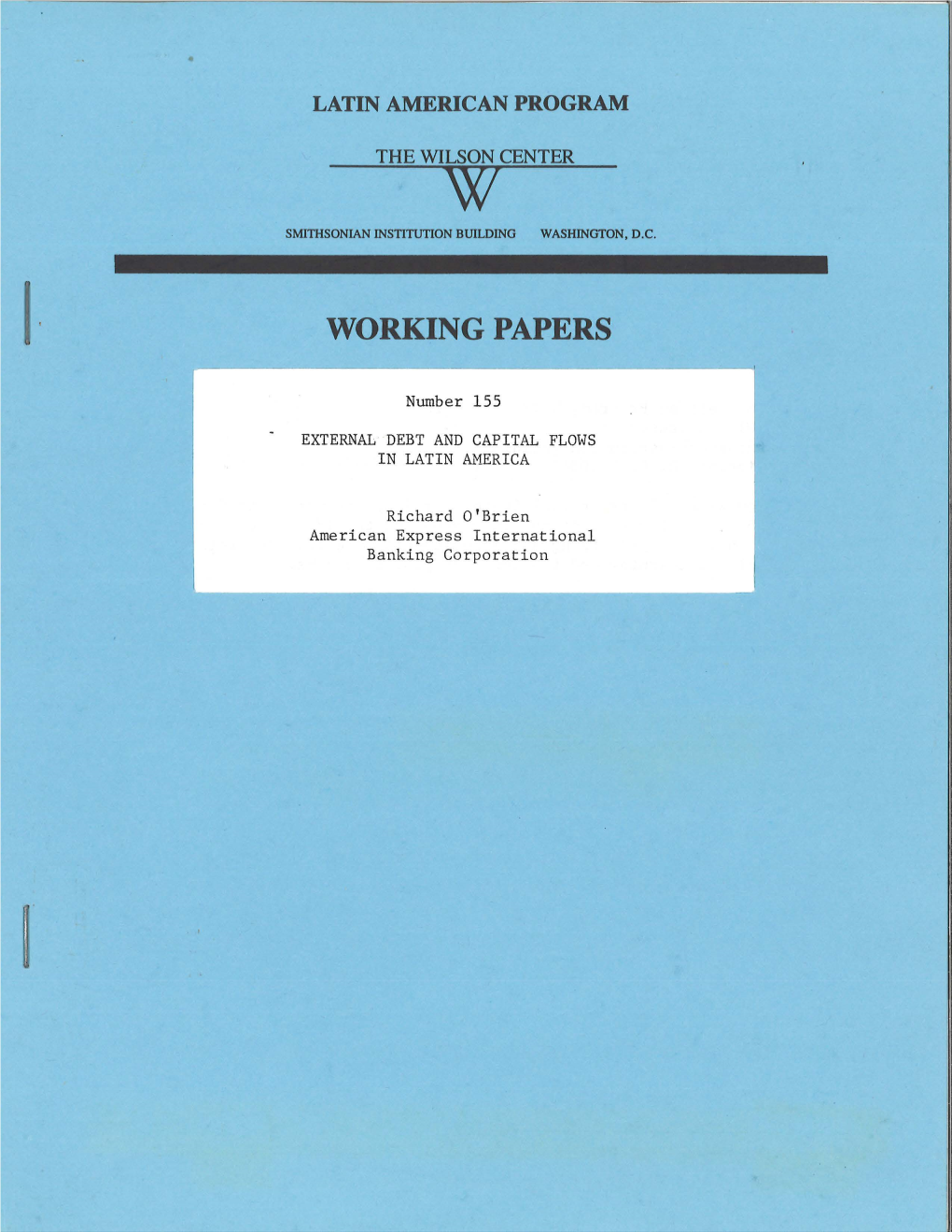 Working Papers