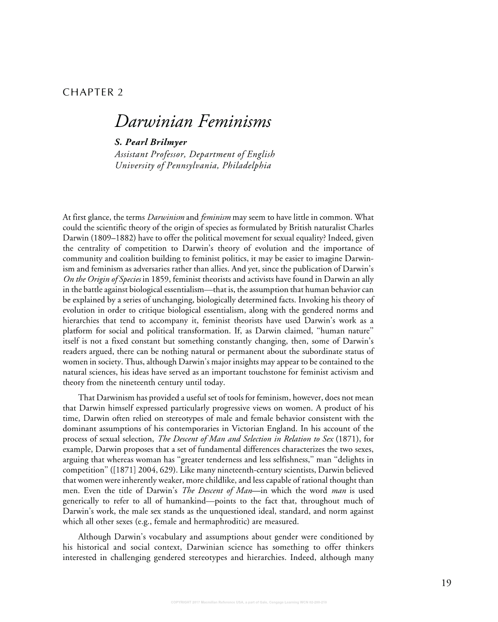 Brilmyer 2017 Darwinian Feminisms.PDF