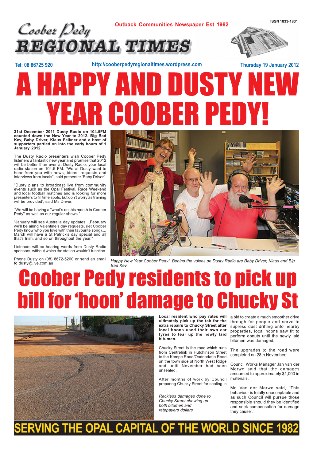 Coober Pedy Residents to Pick Up