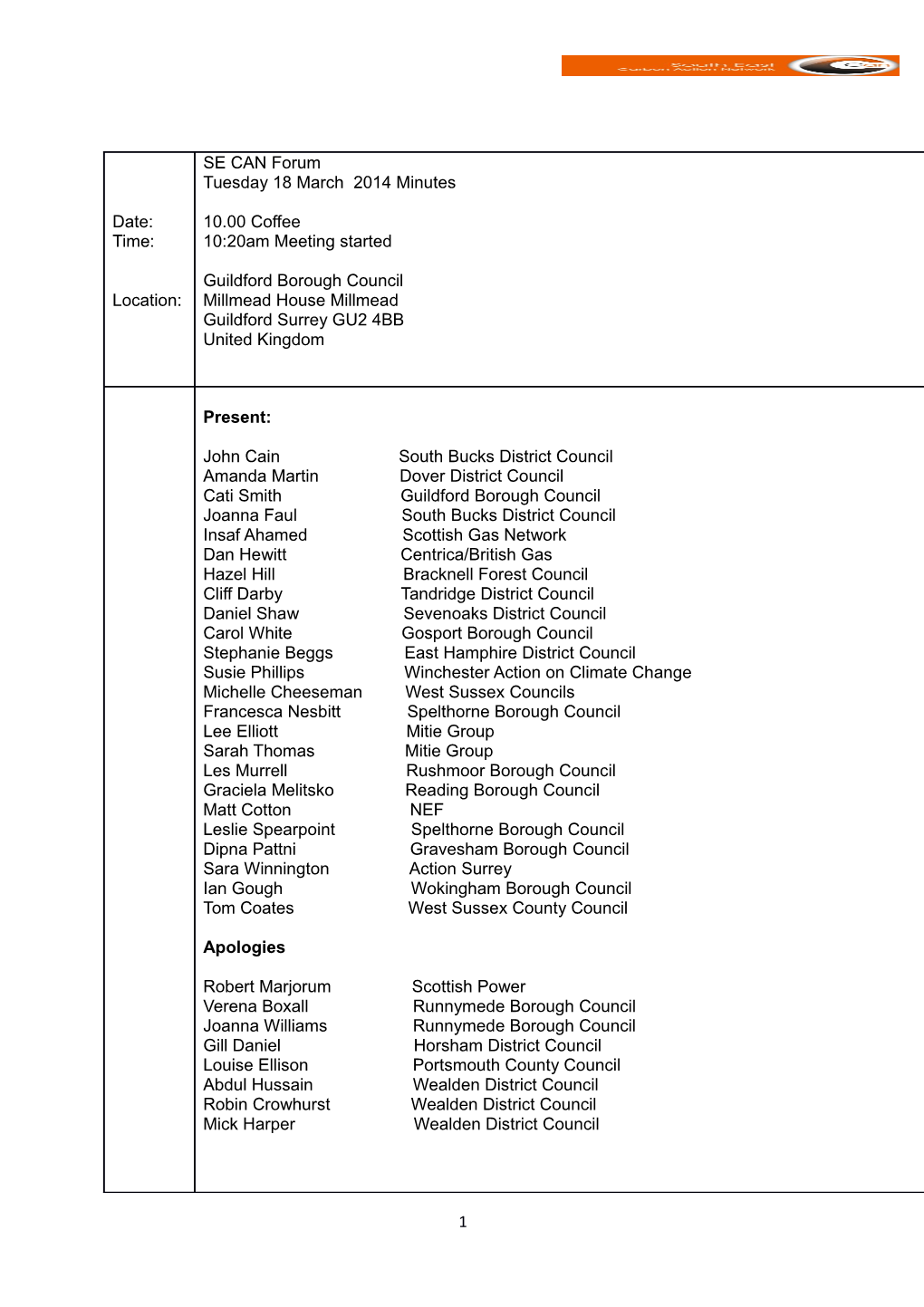 The South East Carbon Action Network Is Kindly Sponsored By