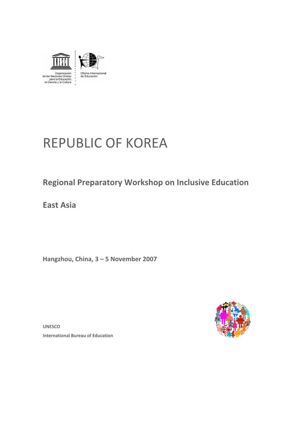 Inclusive Education in the Republic of Korea