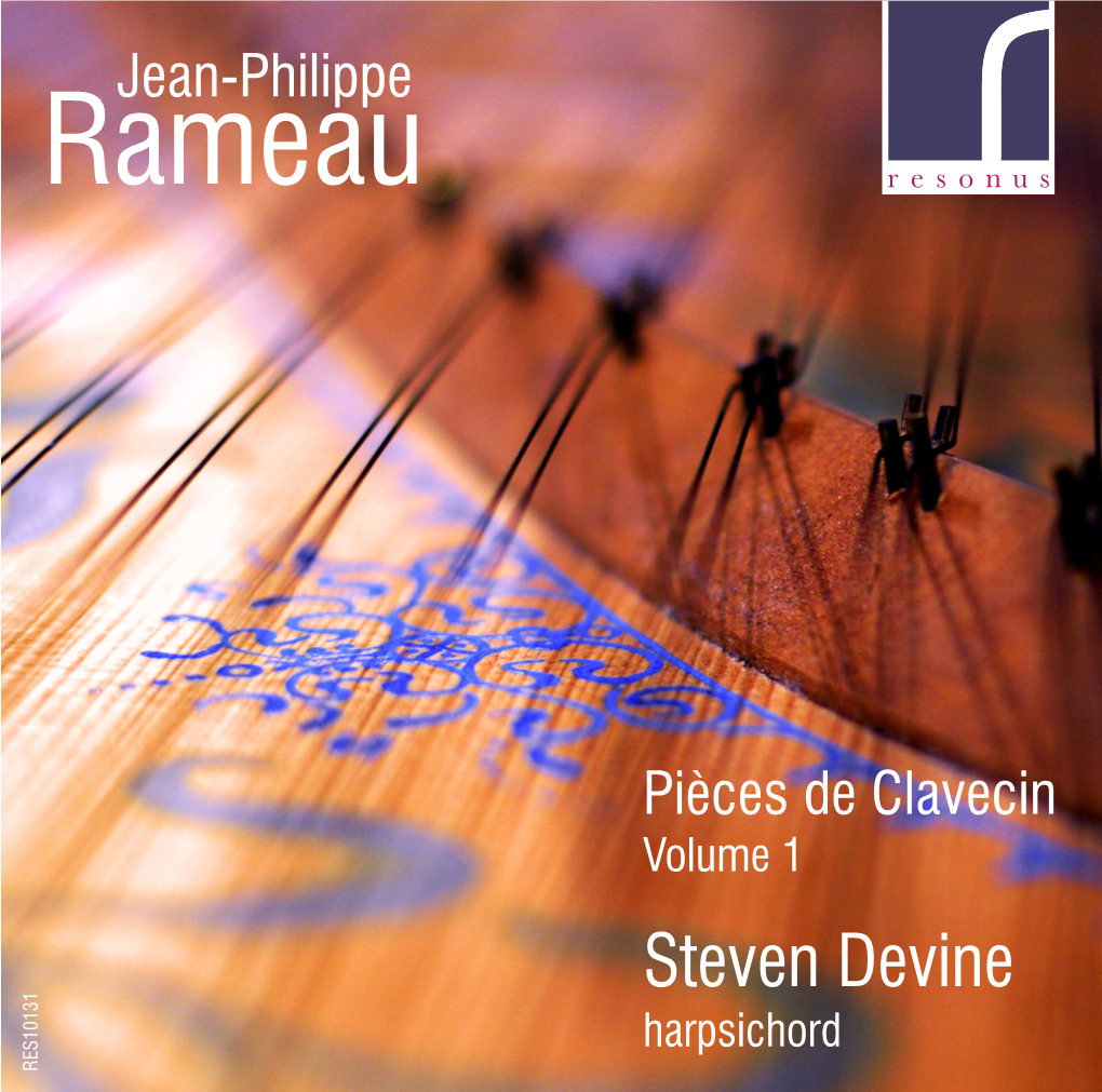 Rameau (1683-1764) Premier Livre De Pièces De Clavecin (1706)