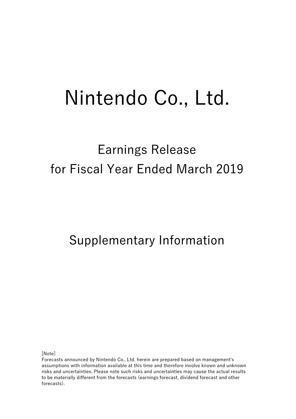 Nintendo Co., Ltd