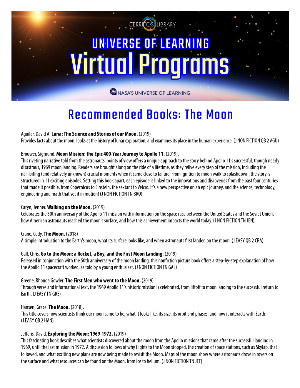 Recommended Books (PDF: 2 Pages)