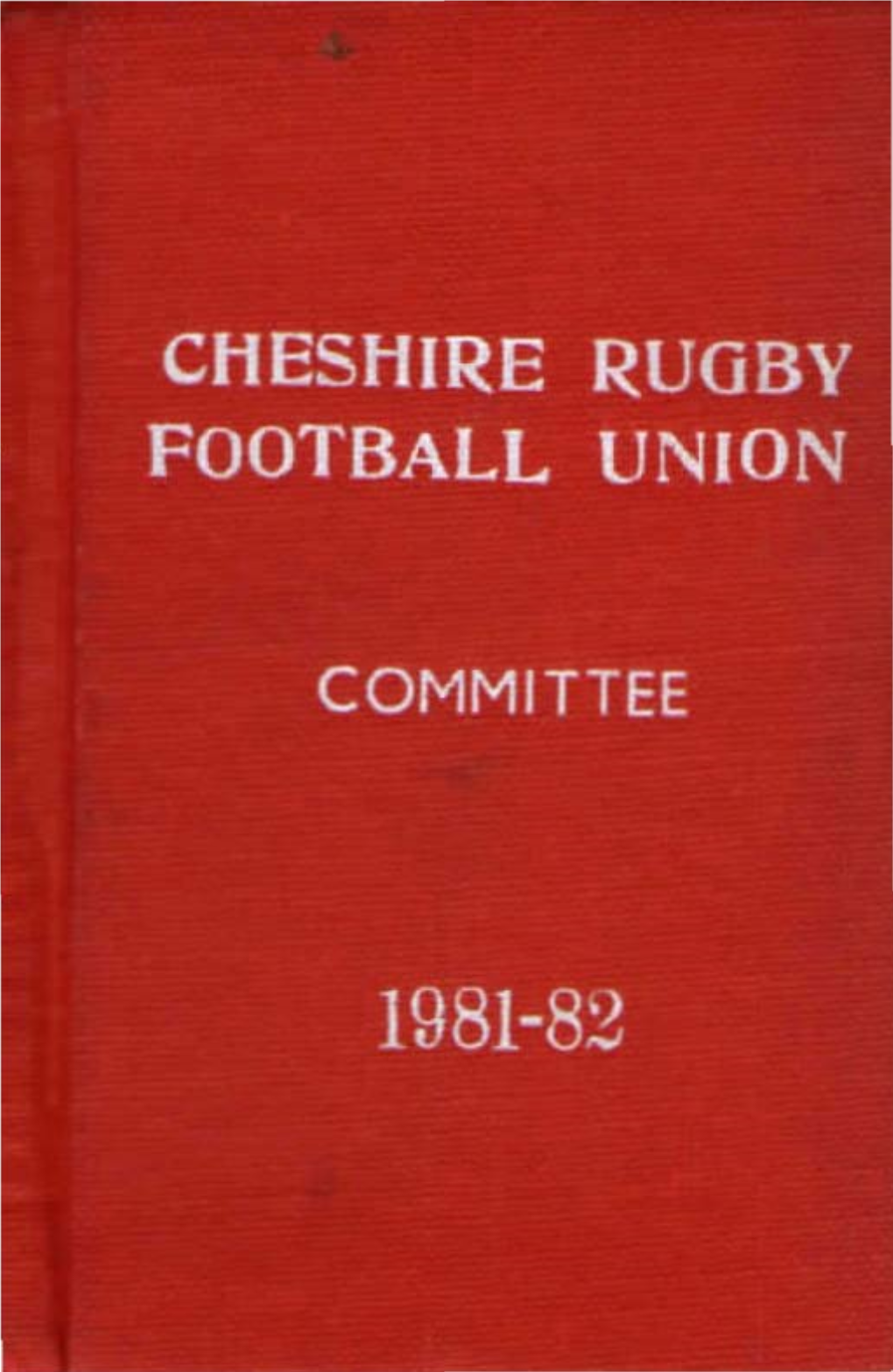 Handbook Committee Membership Card 1981