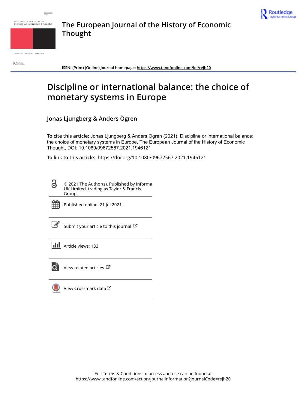 The Choice of Monetary Systems in Europe